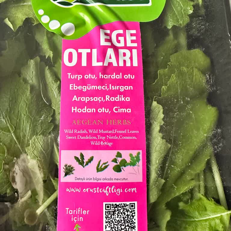 Erüst Tarım Yanıltıcı Etiket Ve Yüksek Fiyat: Ege Otları Hayal Kırıklığı!