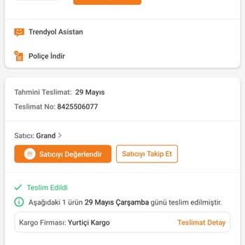 Trendyol Sigorta Hizmeti Hayal Kırıklığı Yaşattı