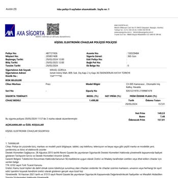 Trendyol Sigorta Hizmeti Hayal Kırıklığı Yaşattı