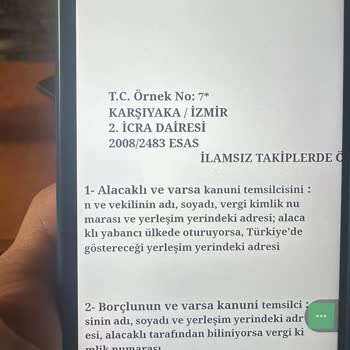 Vodafone İcra Borcunun Kapatılması Talebi