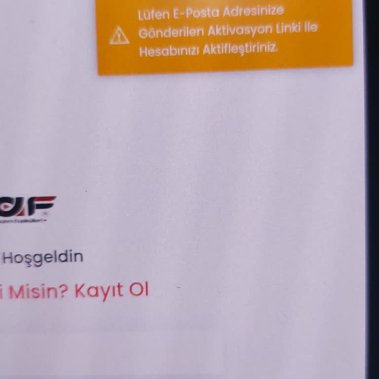 Eğitim Sitesine Giriş Sorunu