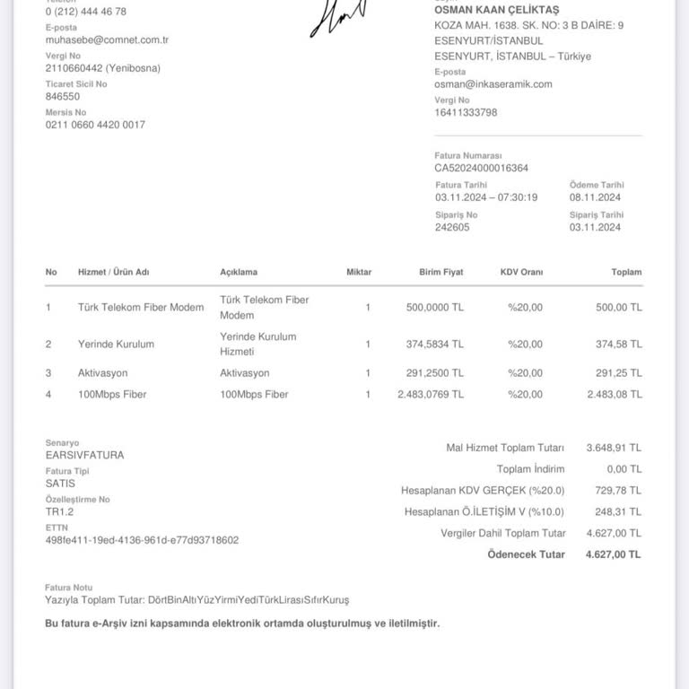 İnternet Hizmeti Kesintisi Ve Geri Ödeme Talebi