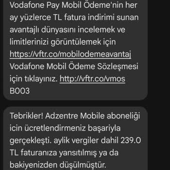 Vodafone'un Yanlış Abonelik Sorunu