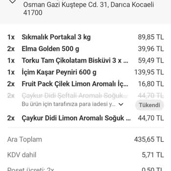 Yemek Sepeti'nde Ücret İadesi Sorunu Ve Güven Kaybı