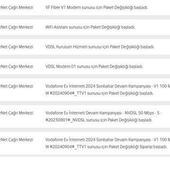 Vodafone Evde İnternet Kampanya Değişikliği Ve İptal Sorunu