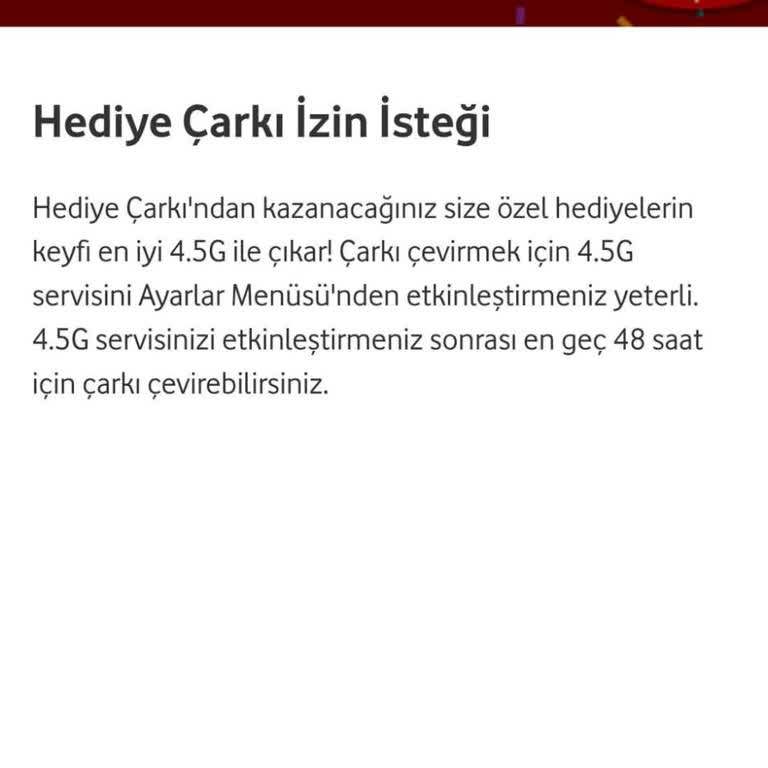 Vodafone 4.5G Bağlantı Sorunu