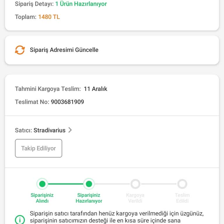 Geciken Sipariş Ve İletişim Sorunları