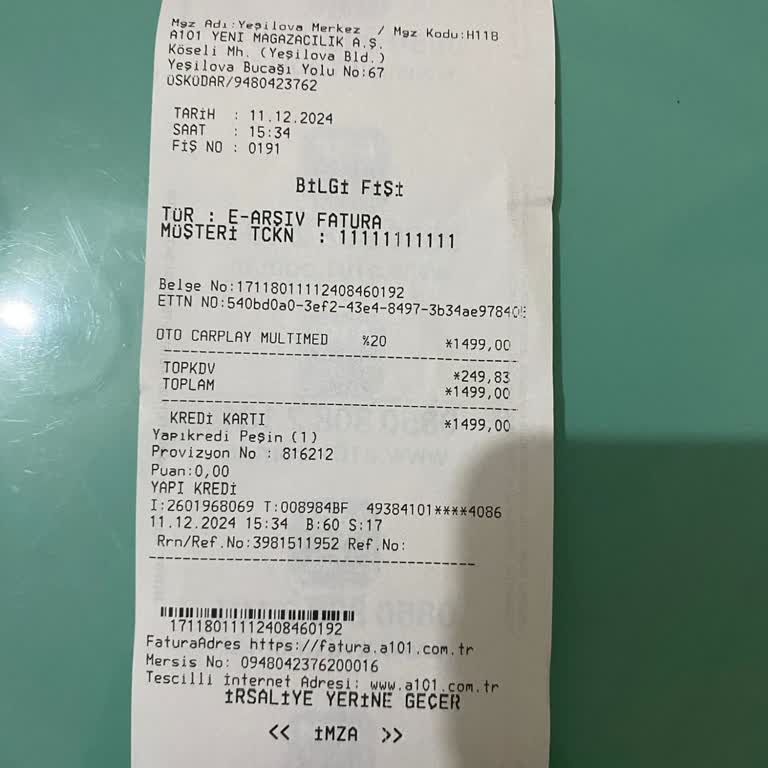 A101 Mağaza İade Politikası Sorunu