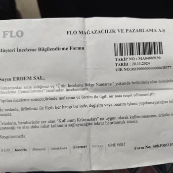 FLO Ayakkabıda Erken Yıpranma Ve Yetersiz Müşteri Hizmeti