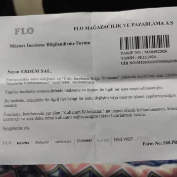 FLO Ayakkabıda Erken Yıpranma Ve Yetersiz Müşteri Hizmeti