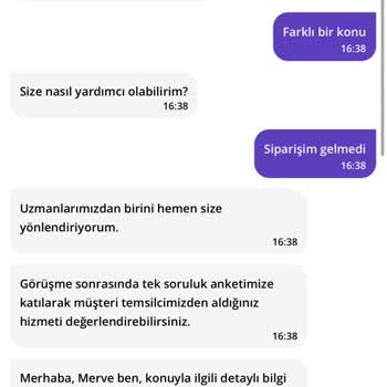 Getir Yemek Siparişim Teslim Edilmedi