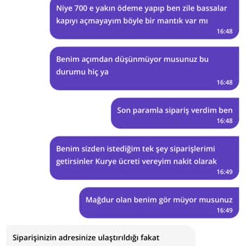Getir Yemek Siparişim Teslim Edilmedi