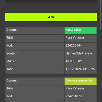 Para Çekim Taleplerim İptal Edildi Ve Hesabımdan Silindi