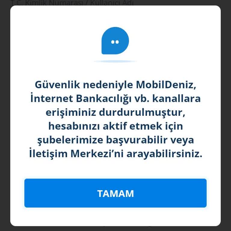 Mobil Bankacılık Blokesi İşlemlerimi Engelliyor