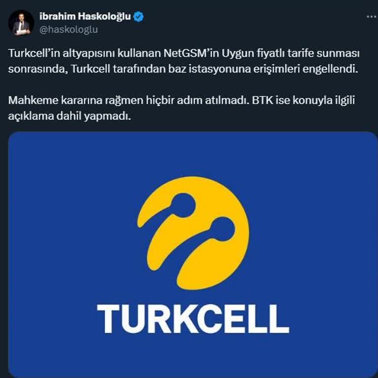 Turkcell'in BTK Kararına Uymaması Ve Erişim Engeli