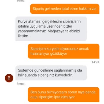 Migros Sanal Market İptal Talebim Reddedildi