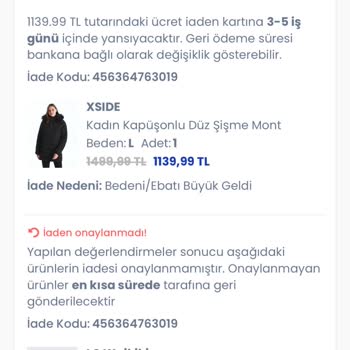 Eksik İade İşlemi Ve Kayıp Ürün Sorunu