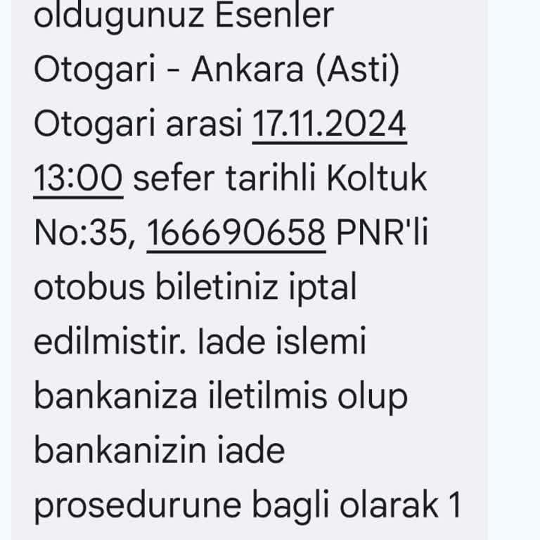 Obilet İptal Edilen Biletin İadesi Hala Yapılmadı!