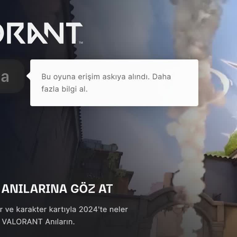 Satın Aldığım Valorant Hesabı Banlı Çıktı