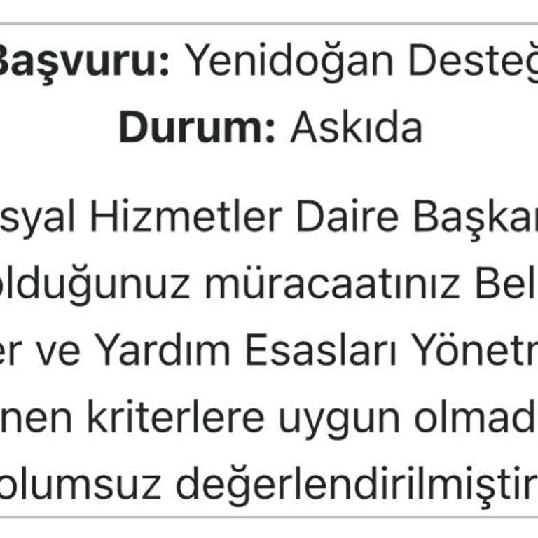 Yenidoğan Bebek Paketi Başvurusundaki Adaletsizlik