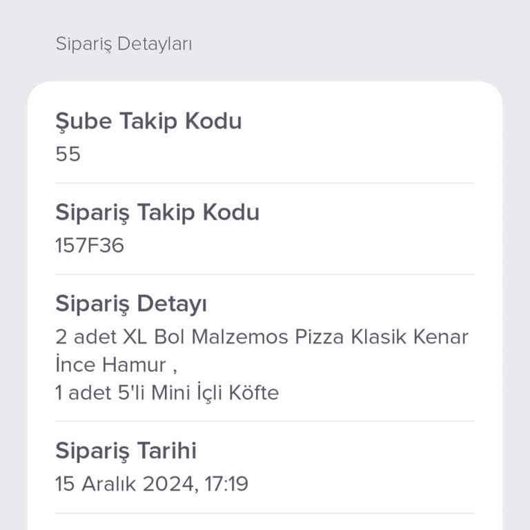 Sipariş Gecikmesi Ve İletişim Sorunları