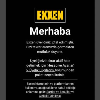 Exxen Üyelik İptali Sonrası Haksız Ücret Kesintisi