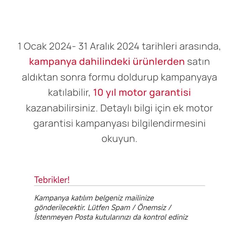 Motor Garantisi İçin Beklenen Yanıt Gelmedi