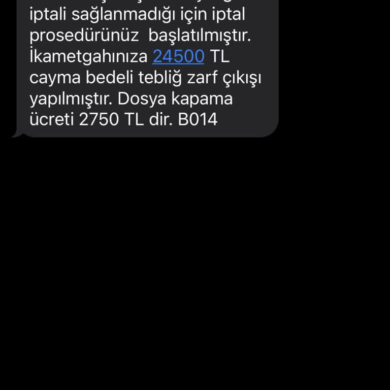 Adıma Gelen Üyelik Mesajı