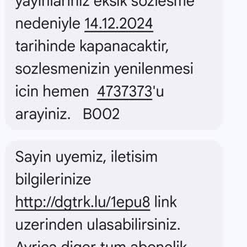 Digiturk Teknik Servis İhmali Ve Yanıltıcı Mesajlar