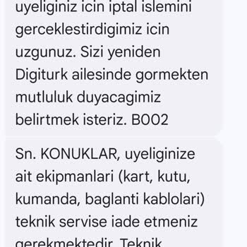 Digiturk Teknik Servis İhmali Ve Yanıltıcı Mesajlar