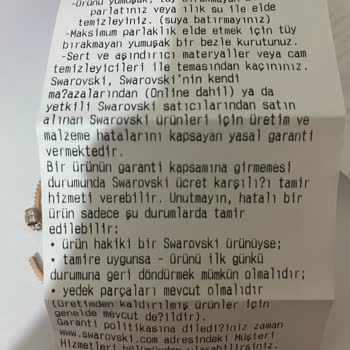 Swarovski Bileklik: Kırılma Ve Garanti Sorunu