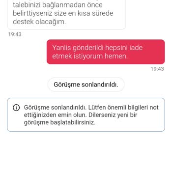 Yanlış Sipariş Ve İade Sorunu