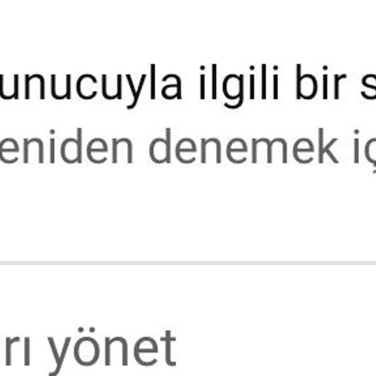 Youtube Kanal Kurma Hatası