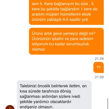 Eksik Ürün Ve Geciken Teslimat Mağduriyeti
