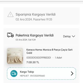 Karaca'dan Sipariş Teslimatında Yaşanan Gecikme Sorunu