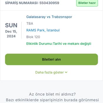 Viagogo'dan Alınan Biletler Teslim Edilmiyor Ve Para İadesi Yapılmıyor