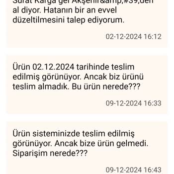 Yanlış Adrese Teslim Edilen Sipariş Ve İletişim Sorunları