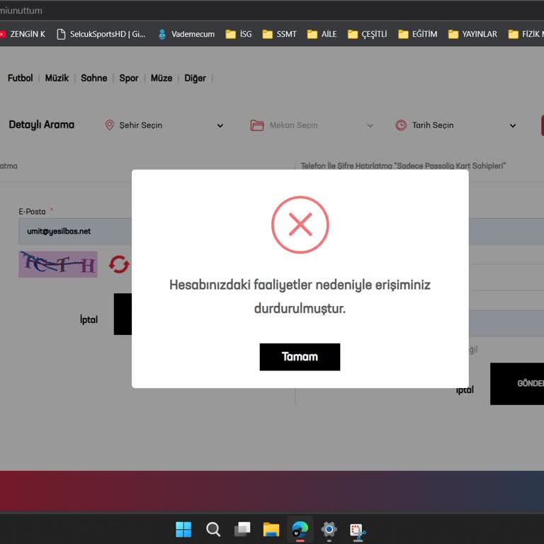 Passo Hesap Erişim Sorunu Ve Bilet Alma Engeli