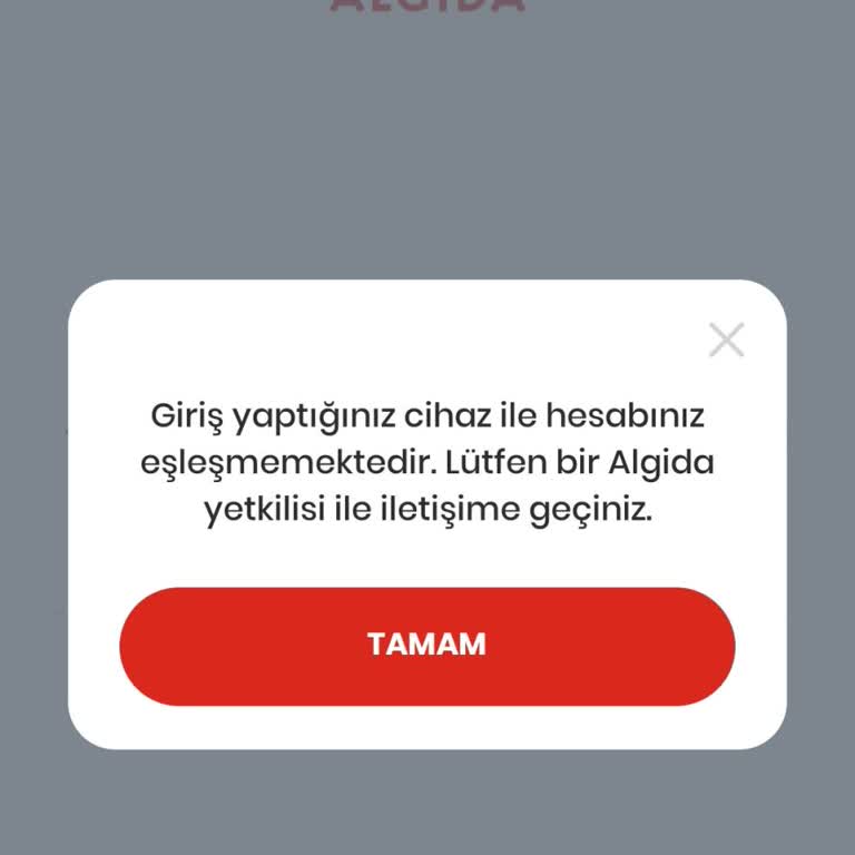 Algida Kazan Uygulaması Giriş Sorunu