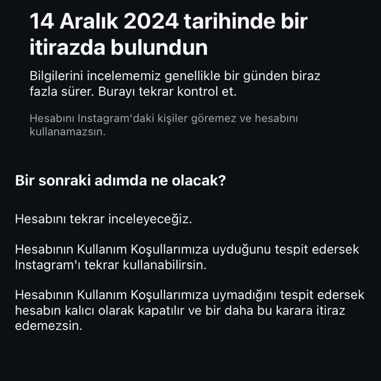 Instagram Hesabım Haksız Yere Askıya Alındı!