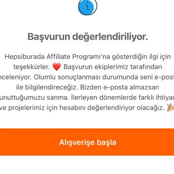 Hepsiburada İş Birliği Başvurum Cevapsız Kaldı