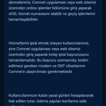 Comnet'ten Ani İnternet Kesintisi Ve İade Sorunu