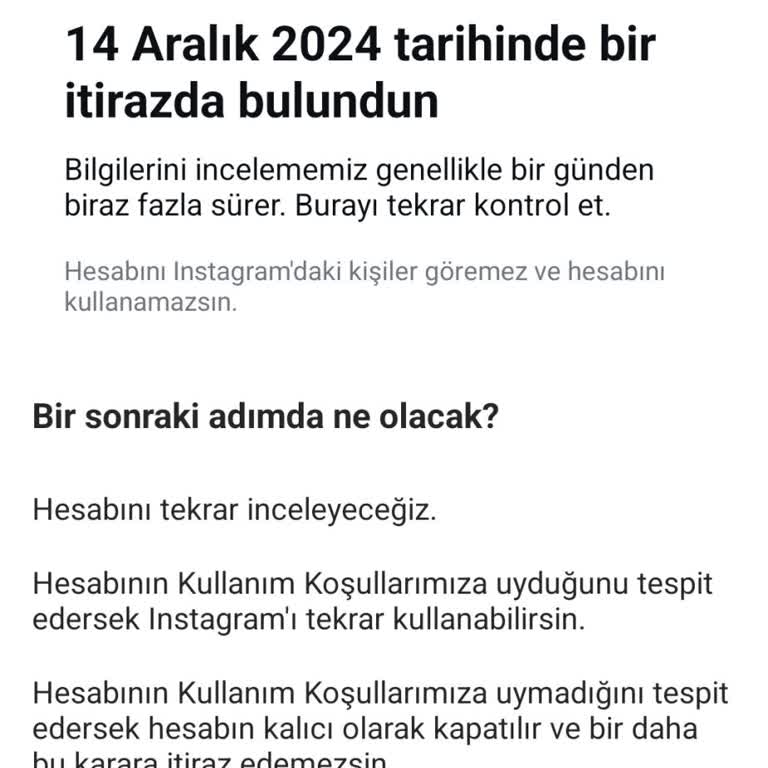 Instagram Haksız Hesap Askıya Alınması!