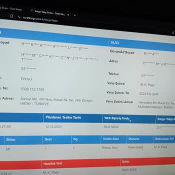 Kargo Firmasıyla İletişim Sorunu