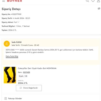 Boyner'den Aldığım Defolu Botlar Ve İade Süreci Kabusu