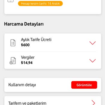 Vodafone Paket Yenileme Sorunu