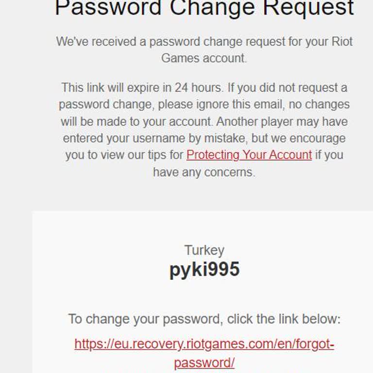 Riot Games Hesabımın Güvenliği Tehlikede