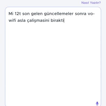 Güncelleme Sonrası Vo-Wi-Fi Sorunu