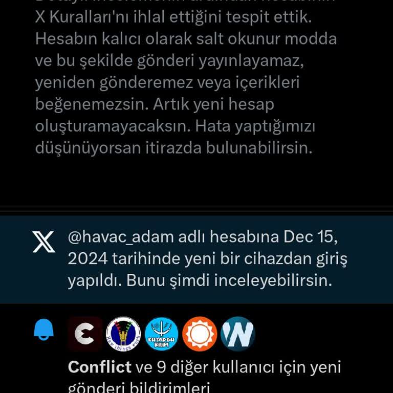 Haksız Hesap Askıya Alınması