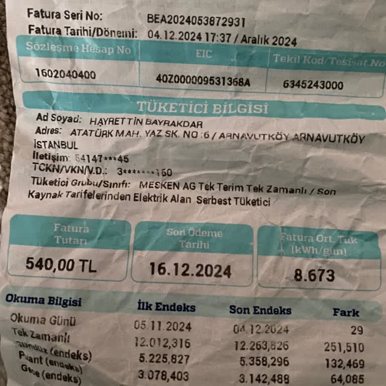 Yanlış Fatura Ödemesi Ve İade Sorunu